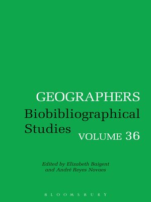 cover image of Geographers